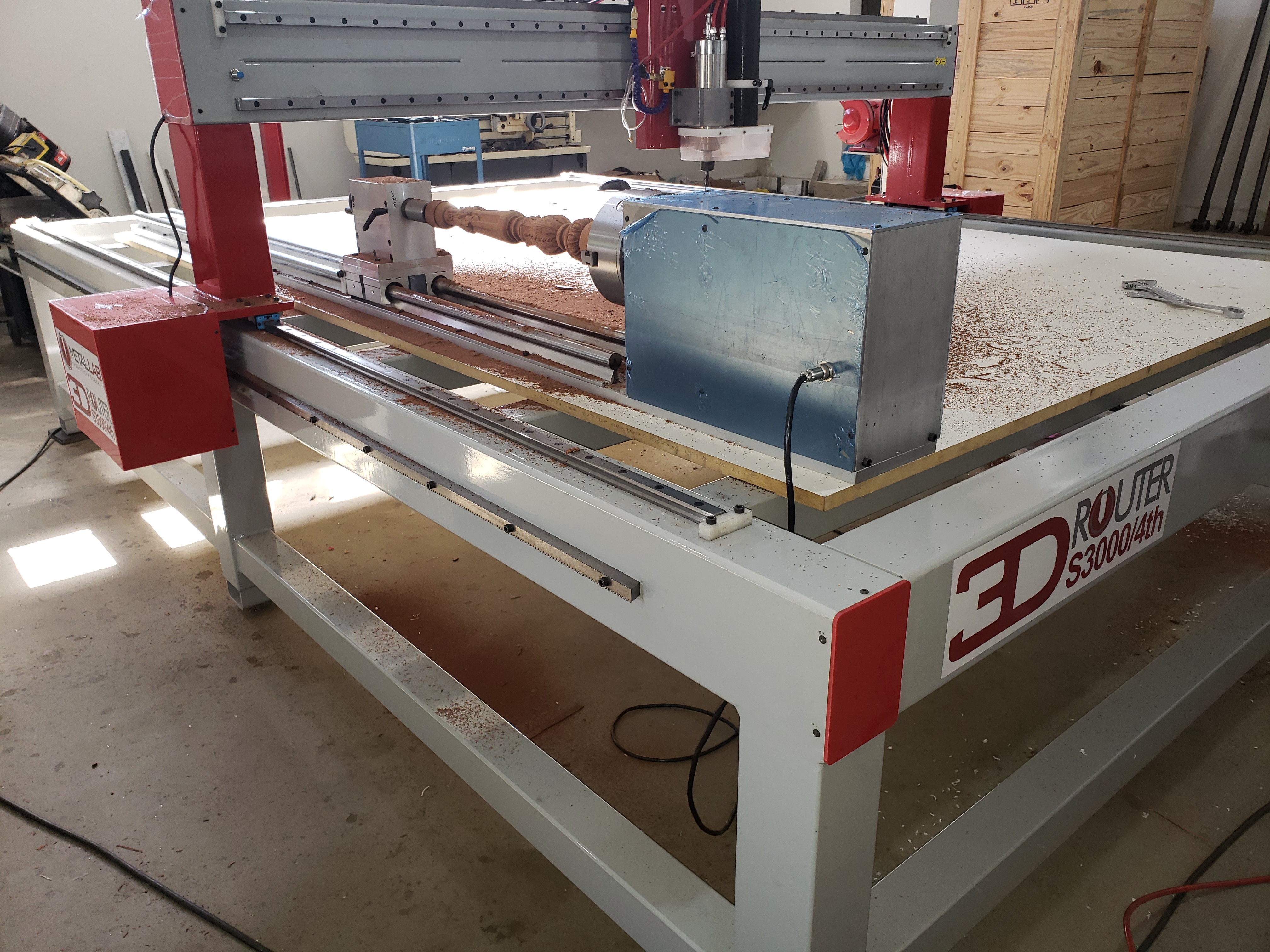 Máquina Metallab em ação