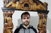 Moldura de espelho feita em 3D