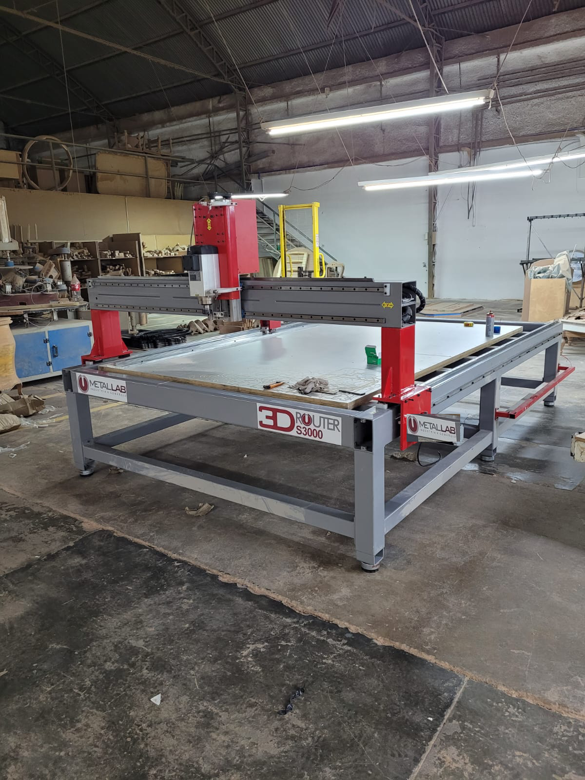 Máquina Metallab em ação