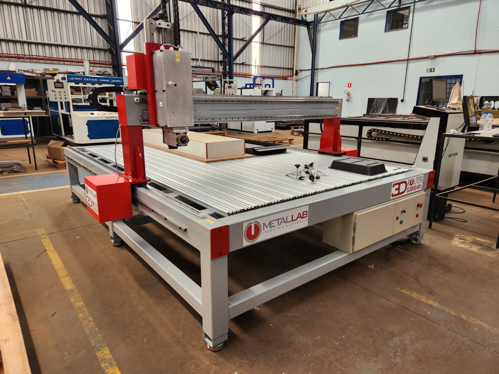 Máquina Metallab em ação