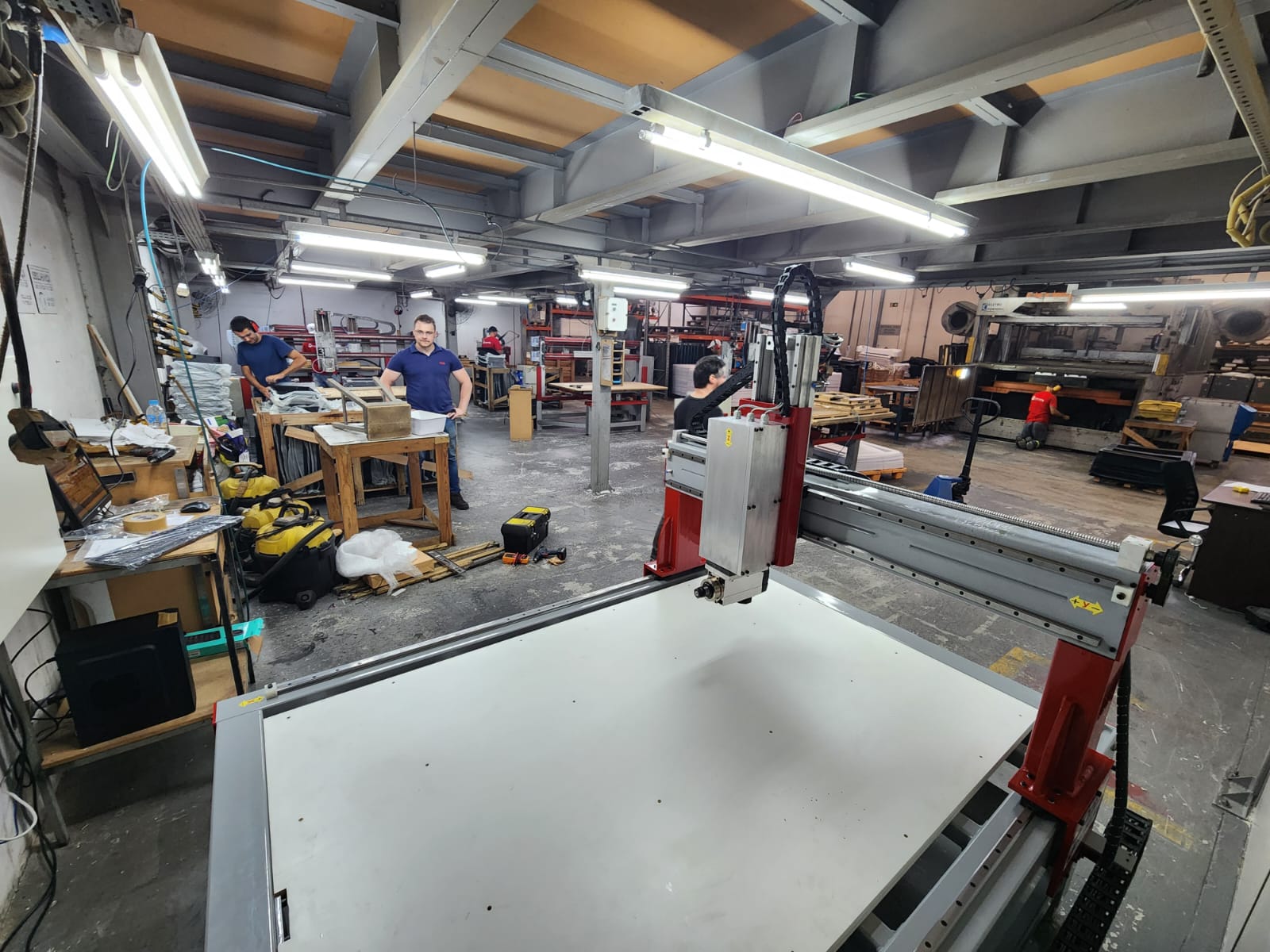 Máquina Metallab em ação